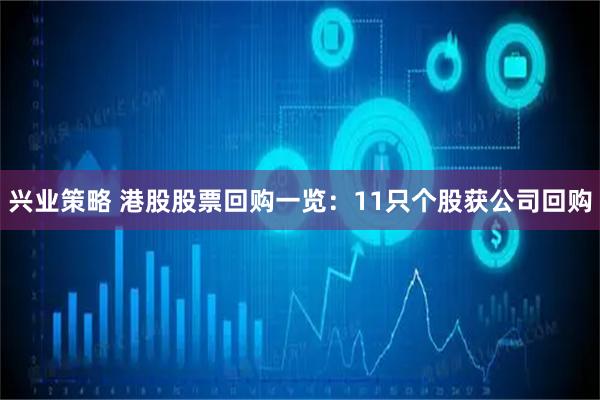 兴业策略 港股股票回购一览：11只个股获公司回购